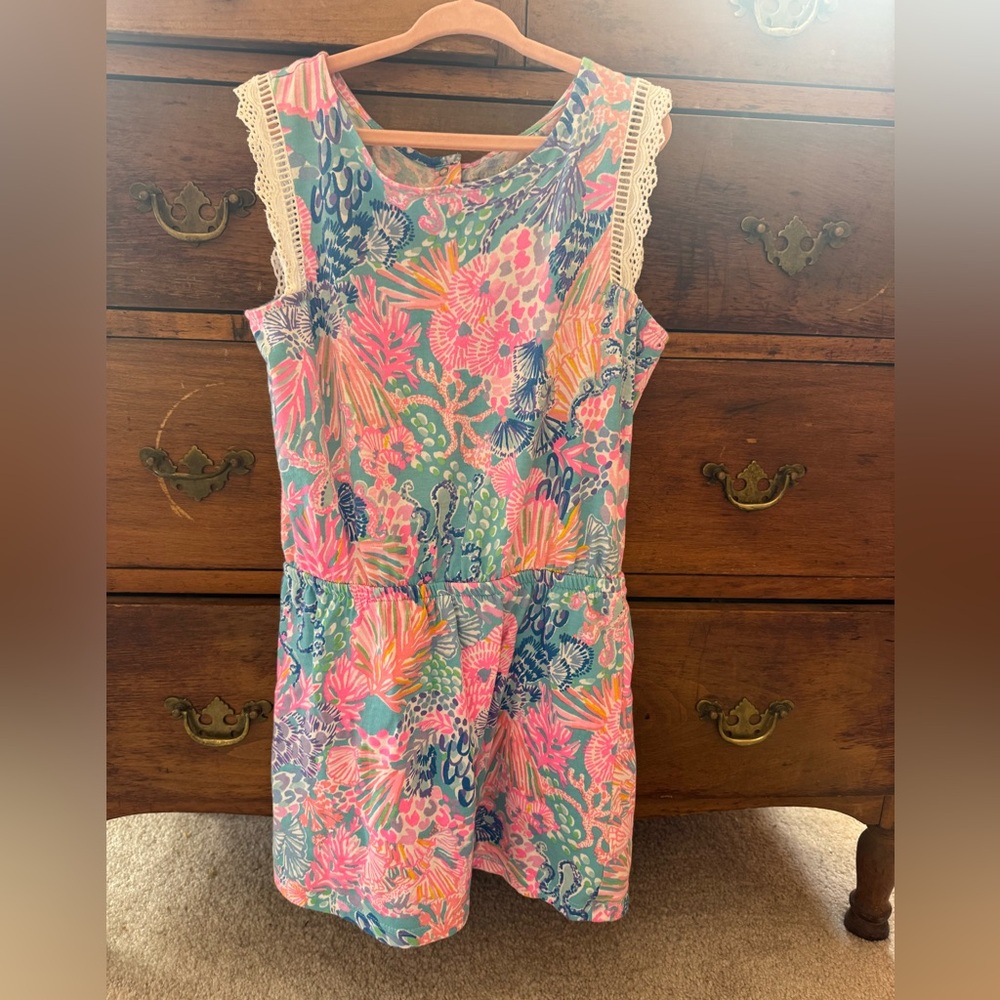 Girls Lilly Pulitzer, Size M 6/7, casual dress with shorts attached